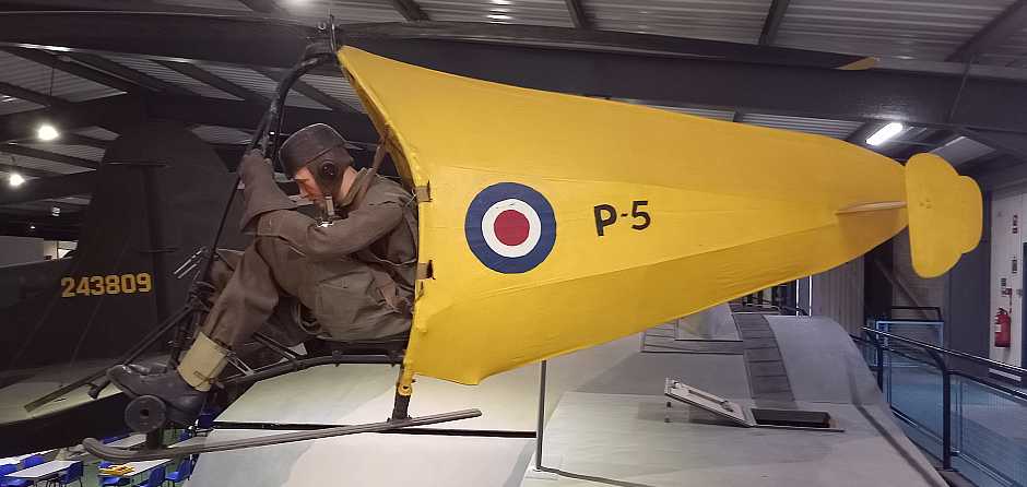 Rotachute at the Army Flying Museum at Middle Wallop.