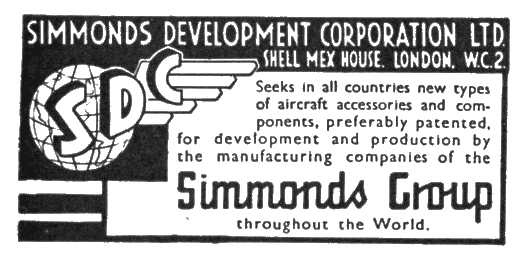 Simmonds Development Corporation advert.