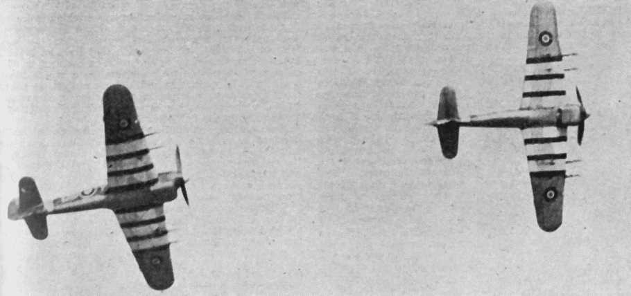 Hawker Typhoons in early 1943.